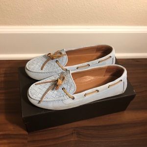 Bottega Veneta Suede Light blue loafers